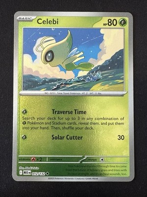 POKÉMON TCG CELEBI 012/132 MEGA EVOLUTION REVERSE HOLO CARD ENGLISH | eBay