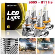 2-4X High Powered 400Watts Combo High Low Beam Headlight H11 9005 6000K LED Bulb