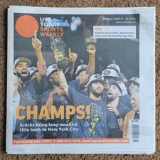 USA Today Sports Weekly Newspaper June 17 2026 NEW YORK KNICKS NBA FINALS CHAMPS