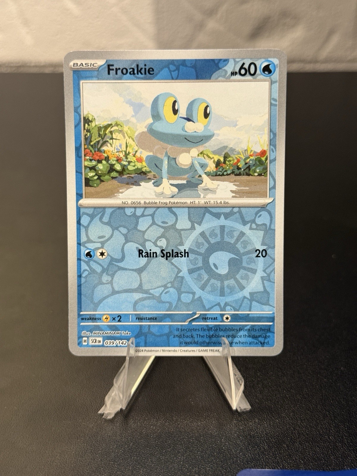 Pokemon Froakie 039/142 SV07: Stellar Crown NM card Reverse Holo