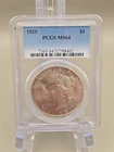 1925 Peace Silver Dollar $1 - PCGS MS64
