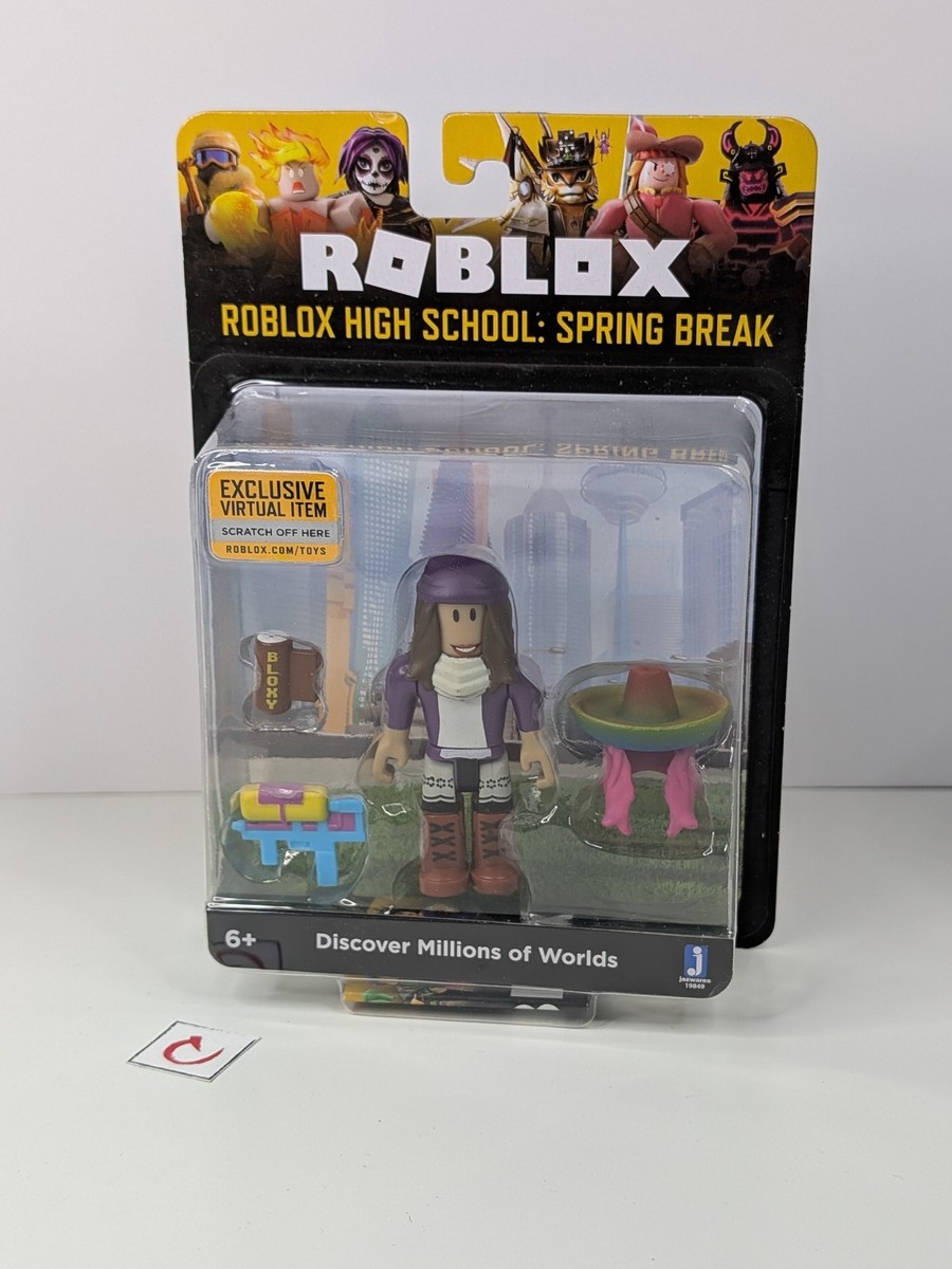 Roblox High School Spring Break Action Figure w/ Virtual Item Code