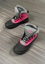 Nike ACG Woodside Boots 524876-600 Pink Gray Black Youth GS Size 6Y Women s 7.5