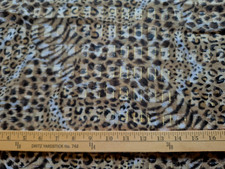 MULTI SHEER ANIMAL PRINT 100 POLYESTER FABRIC NO STRETCH 1.7 YARDS