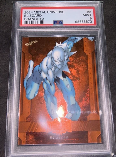 Marvel Metal Universe Avengers Blizzard Orange FX /25 PSA 9 Mint Marvel Card