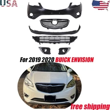 Front Bumper Cover Fascia & Grille Assembly Kit For Buick Envision 2019-2020