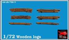 1/72 Redog - Wooden logs set for scale models or dioramas/72L