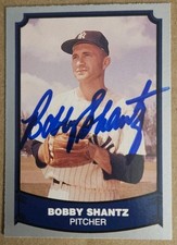 1988 Pacific Baseball Legends - Bobby Shantz #61 Signed Card