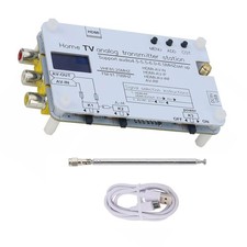 DC 5V Analog TVs Signal Transmitter Home Analog TV Transmitter w/ OLED Screen