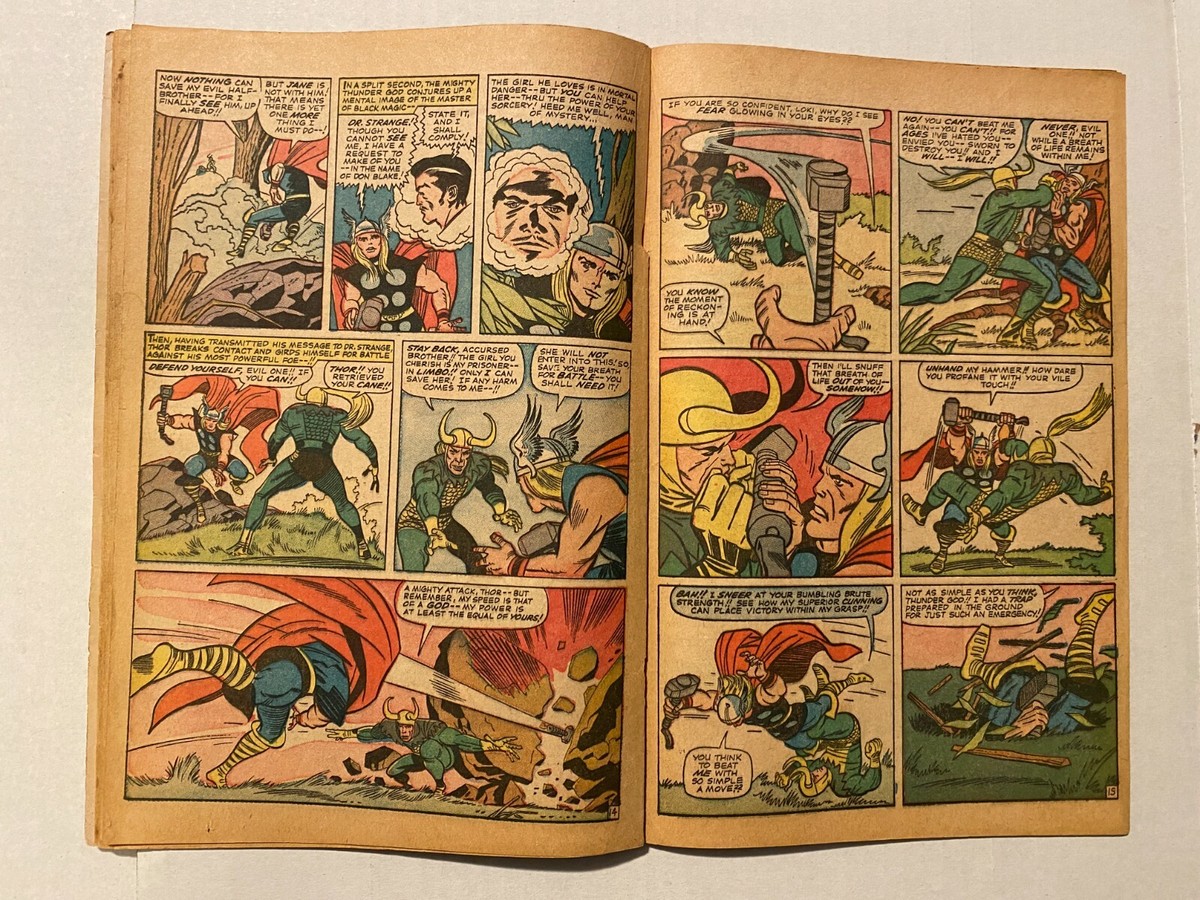 JOURNEY INTO MYSTERY #108 FN 6.0 THOR VS LOKI JACK KIRBY COVER AND