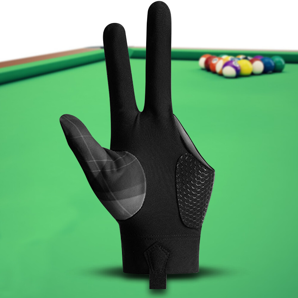 3 Finger Snooker Glove NonSlip Billiard Pool Gloves Billiard Sports