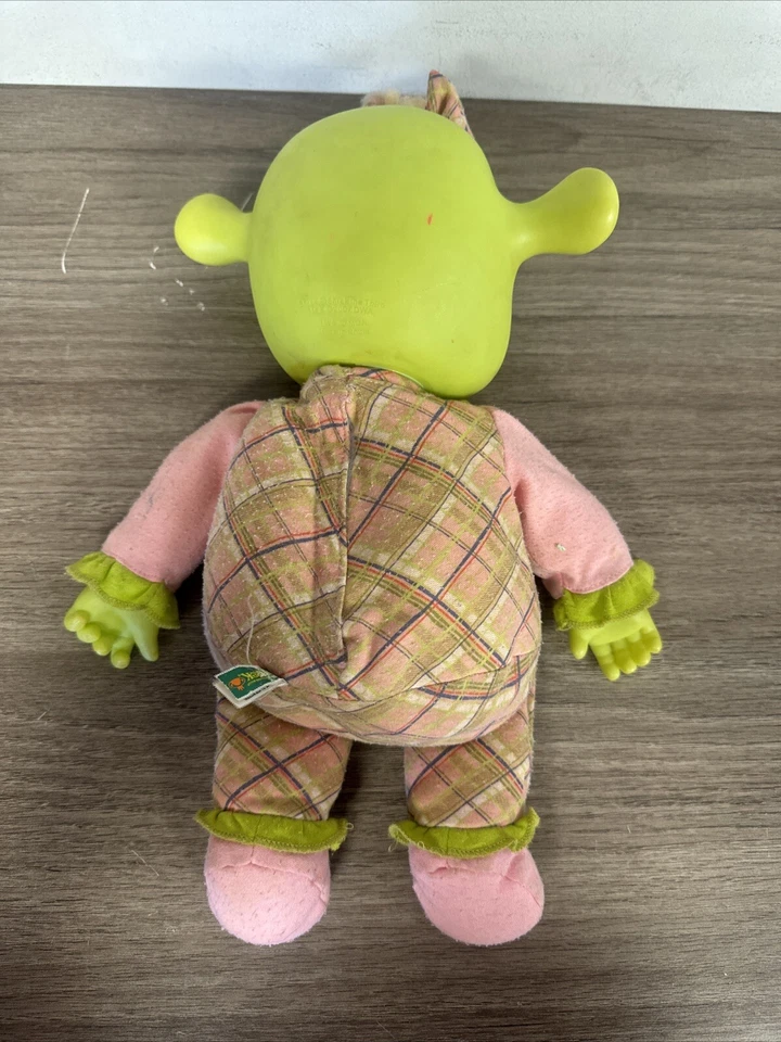 史瑞克 2007 Felicia Ogre 婴儿娃娃 14 英寸柔软玩具硬质身体和手部 MGA 可正常工作 — 第 3/4 张图片