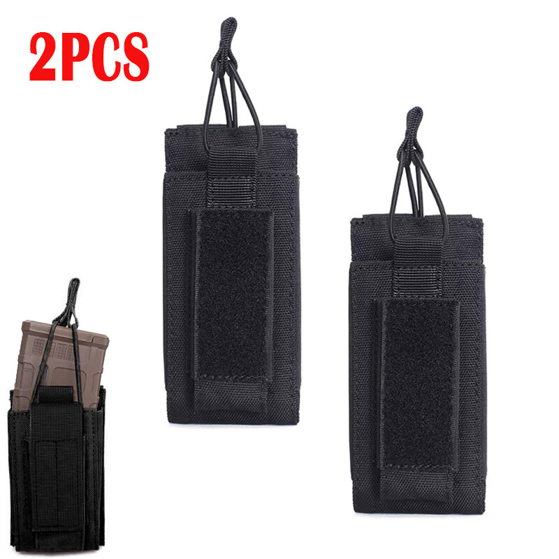 2Pcs Concealed Carry Elastic Horizontal Single Magazine Pouch Pistol Mag Holder-image