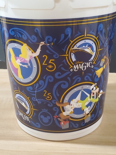 Disney Cruise Line DCL 25th Anniversary Popcorn Bucket Wish Dream Magic Retired - Picture 3 of 12