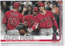 MIKE TROUT & OHTANI CARD Angels Baseball Topps Update Shohei VETERAN COMBOS