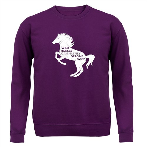 Wild Horses Can Drag Me Away - Kids Hoodie / Sweater - Horse Racing Riding