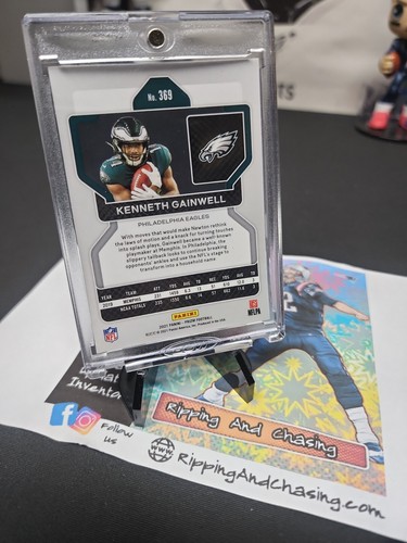 2021 PANINI PRIZM NFL KENNETH GAINWELL ROOKIE BASE RC 1ST PRIZM BASE EAGLES NEW - Picture 2 of 2