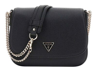 GUESS Fedora Flap Shoulder Bag Umhängetasche Schultertasche Black schwarz Neu