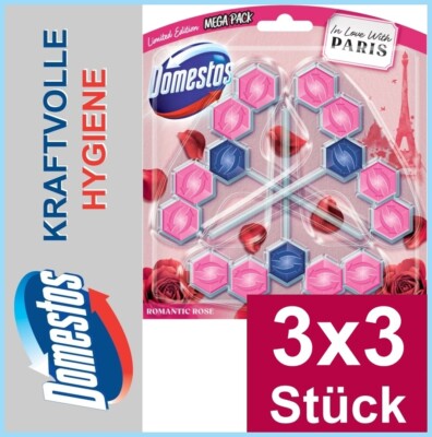 DOMESTOS | Power 5 | WC-Spender | Romantic Rose | 9x 55 Gramm