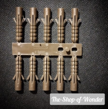 10pc Wall Plugs 8mm Rawl Plugs DIY/Screw/Fixing/Drill/Brown/Tools/