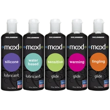 Mood - Lubes 5 Pack of 1 oz. All in one pack. Warming-cooling-Tingling-Silicone