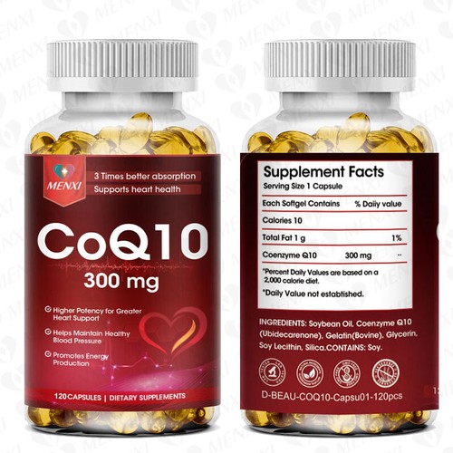 Coenzyme Q-10 300mg Antioxidant, Heart Health Support, Increase Energy & Stamina - Picture 11 of 14