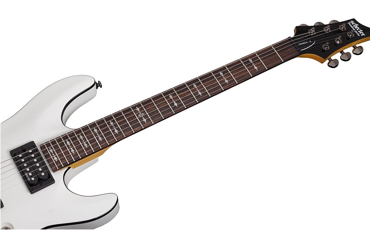 Y*様 Schecter DiamondSeriesOMEN6 vintagew Schecter Diamond Series Omen-6 Left-Handed Gloss Black