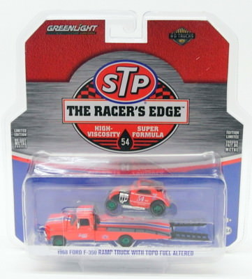 Greenlight 1/64 Scale 33100-C - 1968 Ford F-350 Truck Topo Fuel Altered Case Car