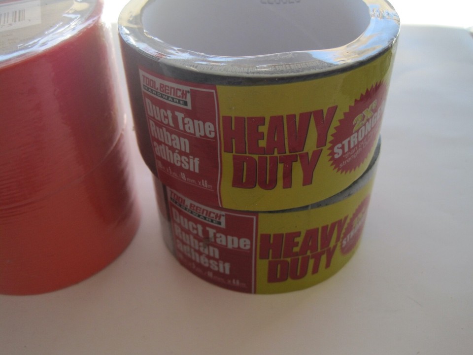 Tool Bench Harbor Freight Duct Tape Lot 5 Orange Black White New eBay