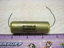 Sprague 1.0uF 400vdc Vitamin-Q type Paper-In-Oil (PIO) TONE Capacitor