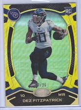 DEZ FITZPATRICK 2021 PANINI CERTIFIED GOLD MIRROR ROOKIE RC #D 13/25
