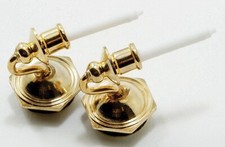 Dollhouse Miniatures 1:12 Scale Candle Sconces, Non-Working, 2 Pieces #IM65519
