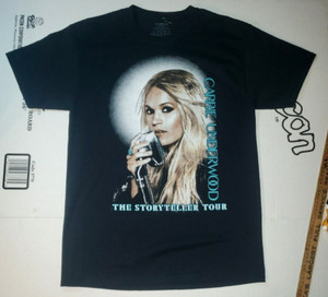2016 CARRIE UNDERWOOD The Storyteller Tour T-Shirt Adult Medium Black 2-Sided