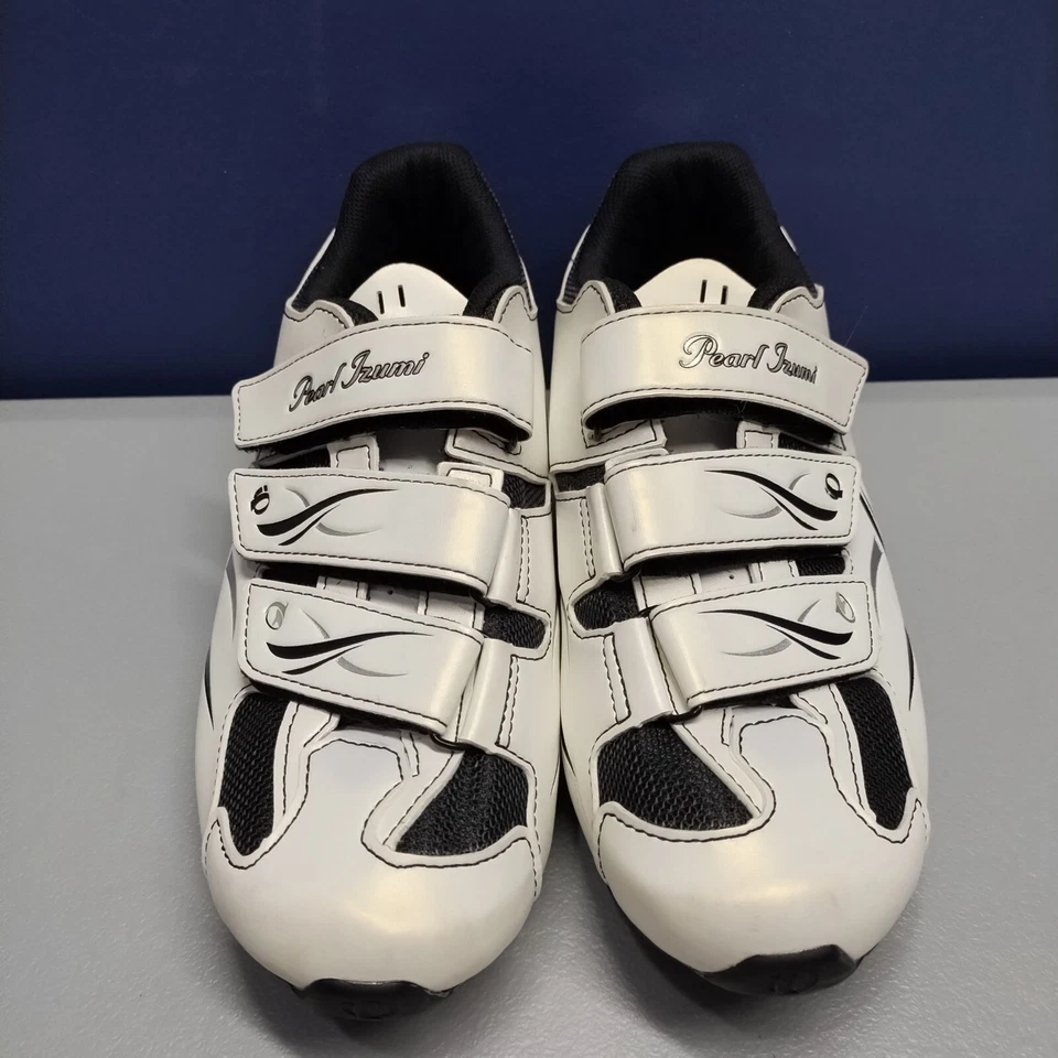 Zapatos de ciclismo todo terreno Pearl Izumi Interface para mujer talla 10,5 blancos 15213001 Foto 2 de 4