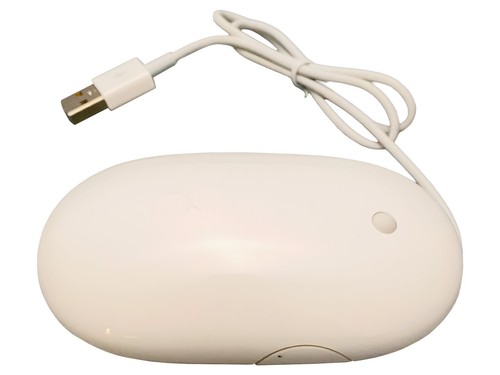 LOT OF 5 Genuine Apple Mighty Mouse MB112LL/B Optical Wired Mouse A1152 White - Picture 6 of 7