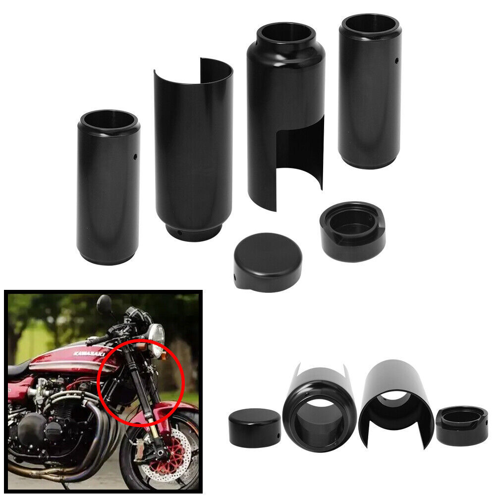 Fork Cover Set Black For HarleyDavidson Softail Breakout Fxbr Fxbrs M8