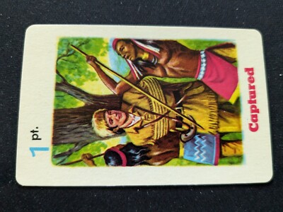 1965 Ed-U-Cards Daniel Boone Game Card  # Captured - 1pt. (EX)