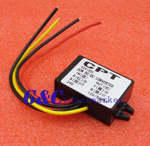DC 24V to 12V 5A 60W Buck Converter Step-Down Car Power Supply Voltage Regulator - Picture 3 of 4