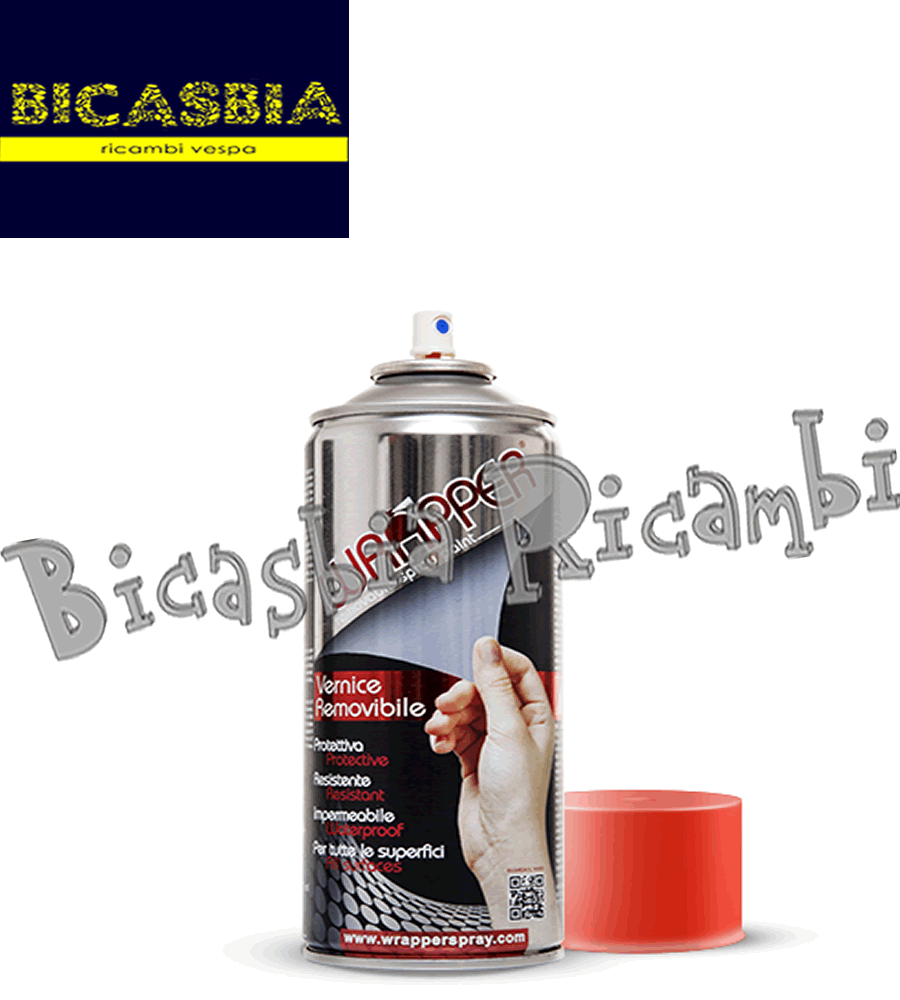 Bombe De Peinture WRAPPER Amovible – Teinte Kaki Olive – 400 Ml – Neuf