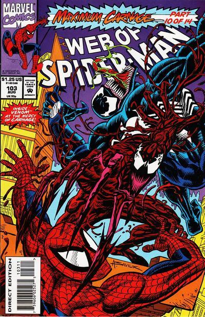 WEB OF SPIDER-MAN #103 VF, Maximum Carnage Direct Marvel