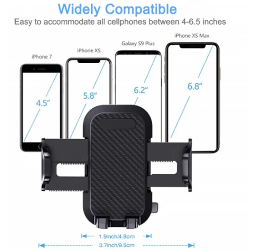 Car Phone Mount Holder Adjustable Telescopic Arm with Cradle for Dashboard - Image 3 of 4