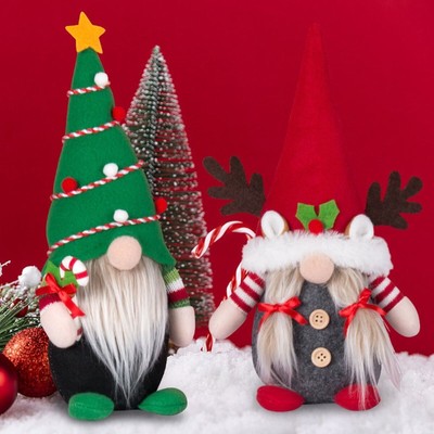Christmas Doll Faceless Gnome Doll Plush Gonk Santa Doll Ornaments Xmas Decor US