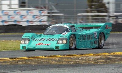Leyton House Porsche 962C Group C Race Car Photo CA1809 | eBay