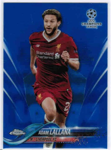 17/18 TOPPS CHROME UEFA CHAMPIONS LEAGUE BLUE REFRACTOR CARDS (1-99) U-Pick List - Picture 2 of 7