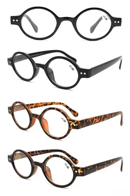 BOOKWORM GLASSES Runde Retro Lesebrille Brille Damen Herren 3 Paar Neu 1,5 2,0 2,5 3,0
