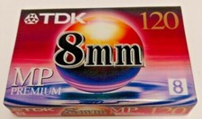 TDK 8mm MP Premium Blank Media Cassette Camcorder Videotape 120