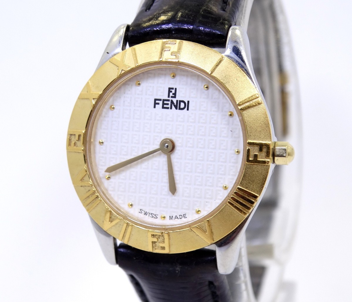 Ladies FENDI OROLOGI 017 2000L 433 Two Toned Roman Numeral