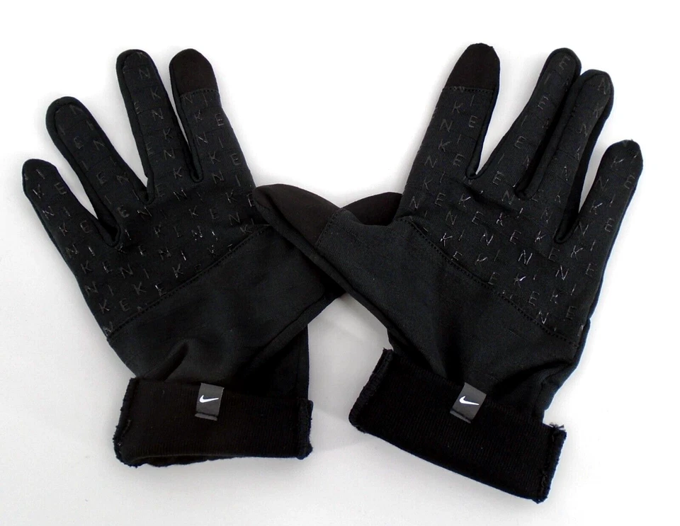 Guantes de correr Nike Therma Fit Sphere para mujer medianos negros/plateados Foto 3 de 4
