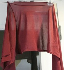 Maroon Rectangular Chiffon Scarf Shawl Sarong Beach Cover Up Wrap