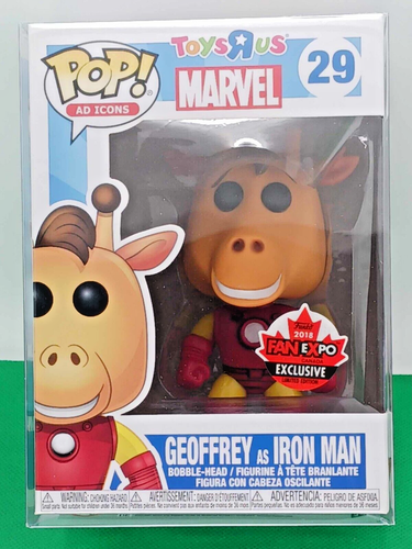 Geoffrey #29 As Iron Man Ad Icons Canadian Convention Exclusive Funko Pop Vinyl Maverick Autographs Edmonton Calgary Alberta Canada  42629.1692731325